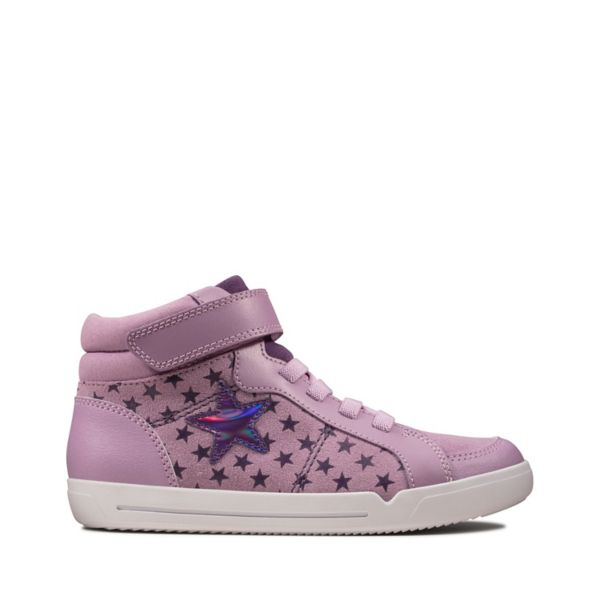 Clarks Girls Emery Beat Kid Casual Shoes Lavender | CA-7085921